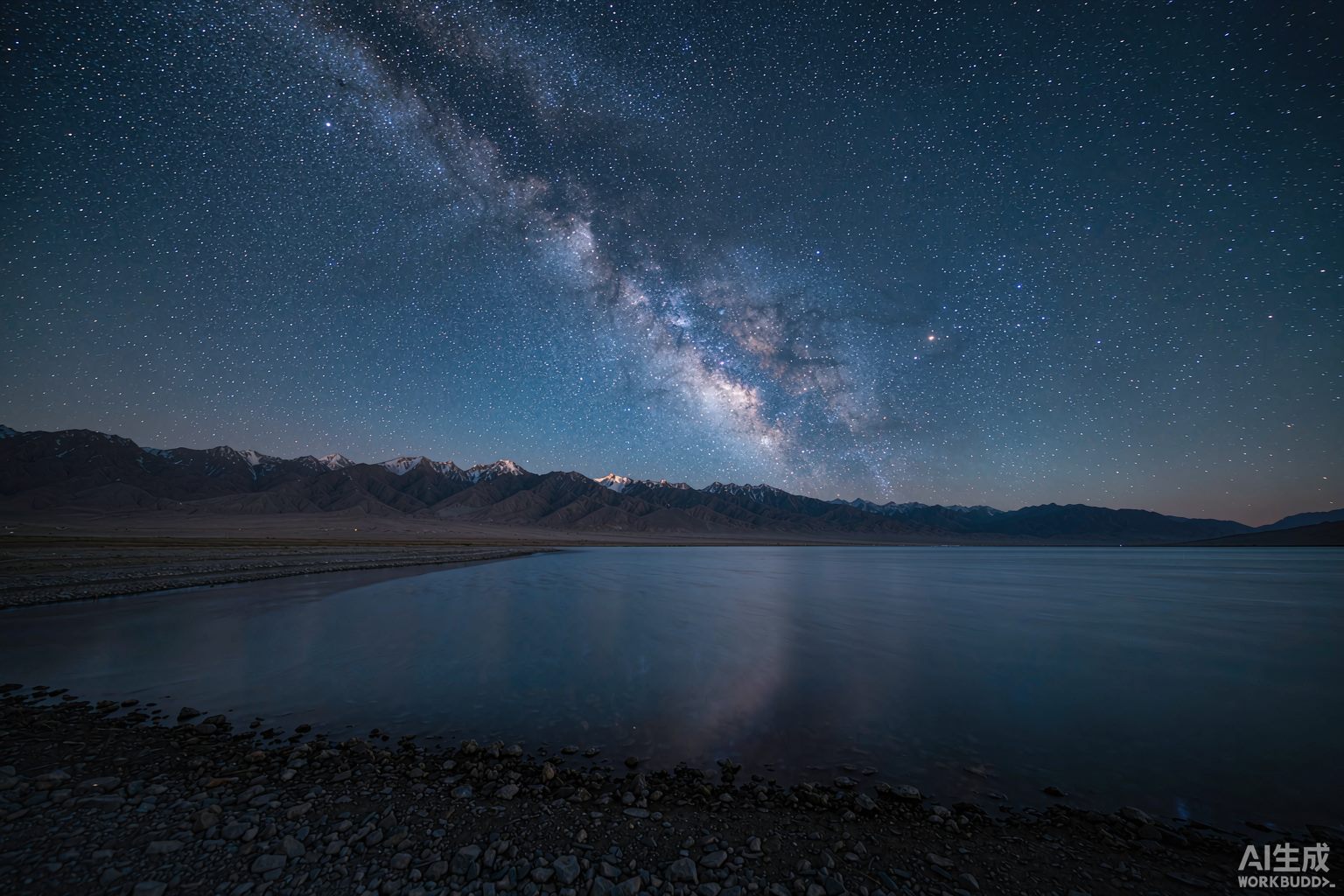 赛里木湖银河星空